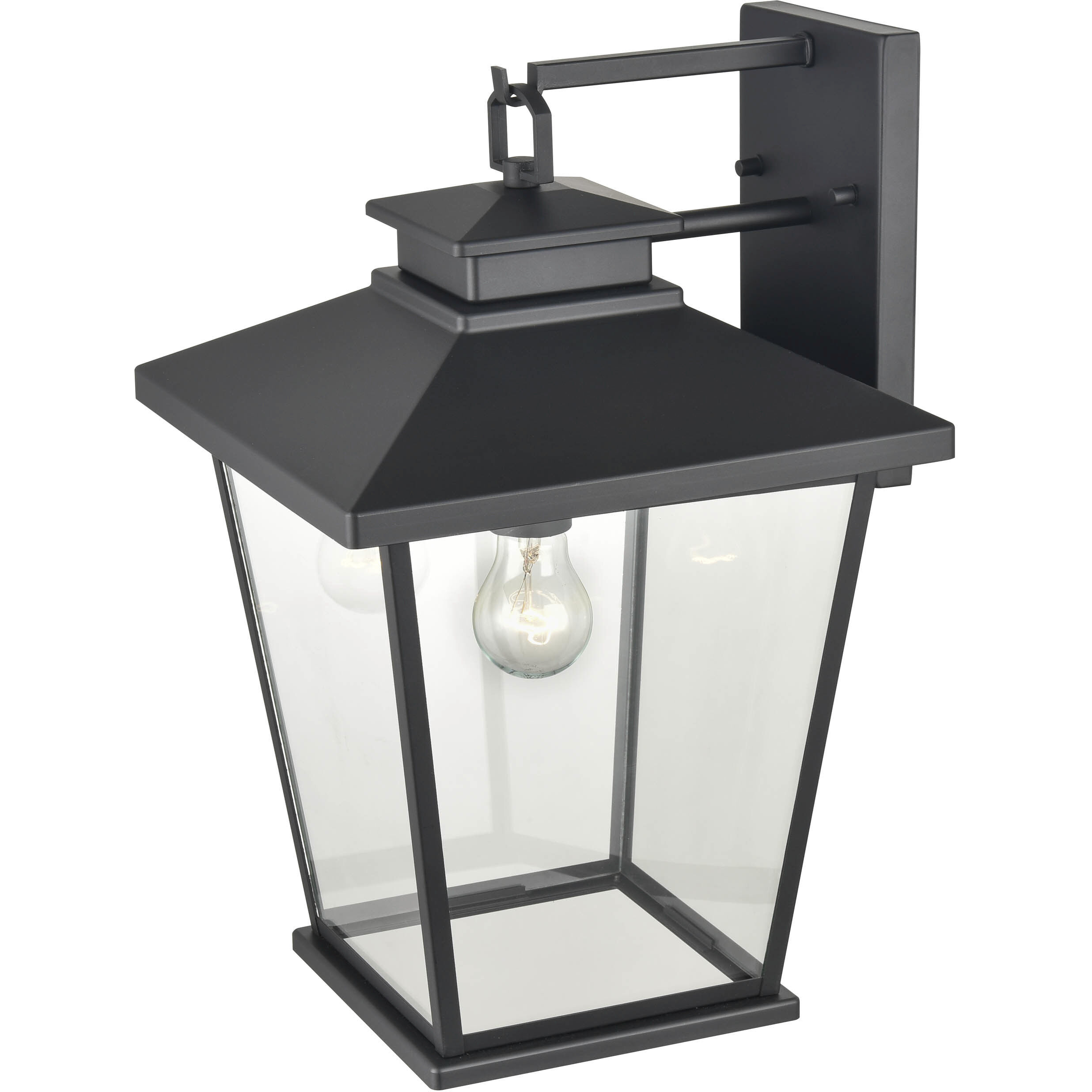 Bellmon 1 Light 17.5 inch Powder Coated Black Outdoor Wall Sconce